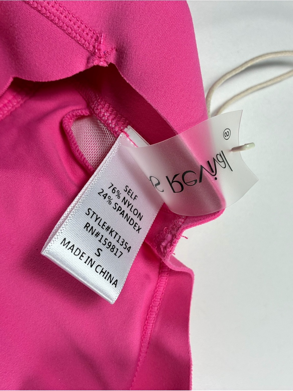 NWT AS Revival Scalloped Cross-Back Sports Bra in Hot Pink - Picture 8 of 9